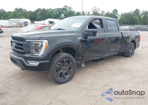 2021 Ford F-150 Lariat z USA, uszkodzony, nr VIN 1FTFW1E85MKE27620